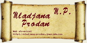 Mlađana Prodan vizit kartica